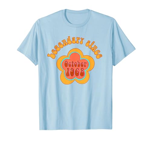 Comprar Nacido en Cumpleaños octubre 1968 Cumpleaños Legendario desde 1968 Camiseta Rebajas 2024 | regaloscumple.com