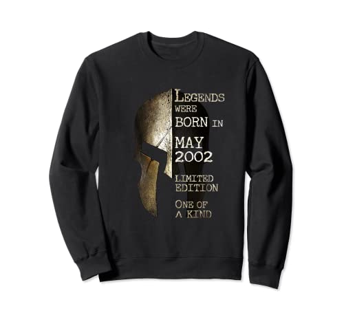 Consigue Regalos ahora Legends Were Born In May 2002 Cumpleaños Sudadera Top Precio 2024 | regaloscumple.com