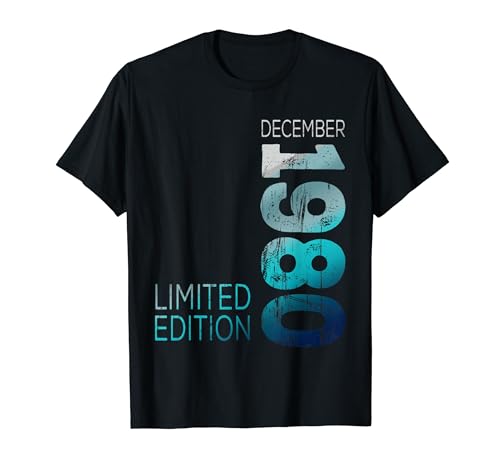 Comprar Diciembre 1980 Retro 1980 Vintage Regalos Año 1980 Edición Limitada Camiseta Rebajas 2024 | regaloscumple.com