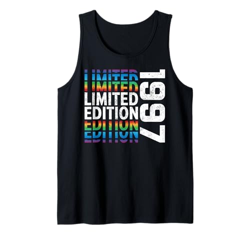 Consigue ahora 1997 Edición Limitada Colorido Vintage 1997 Navidad Cumpleaños Camiseta sin Mangas Ofertas 2025 | regaloscumple.com