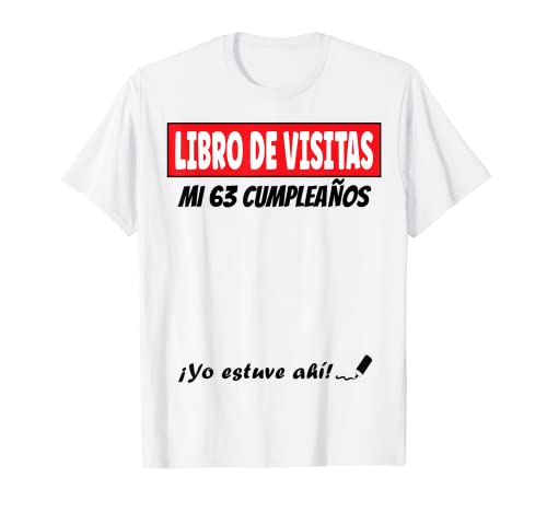 Comprar Libro De Visitas - 63 Años Cumpleaños Divertido Regalo 1958 Promoción Camiseta Top Precio 2024 | regaloscumple.com