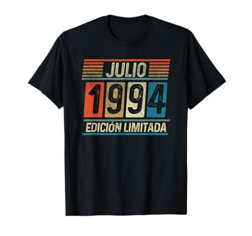 Consigue ahora Julio 1994 Vintage - 30 Años Catálogo Regalo Cumpleaños Hombre Camiseta Rebajas 2025 | regaloscumple.com