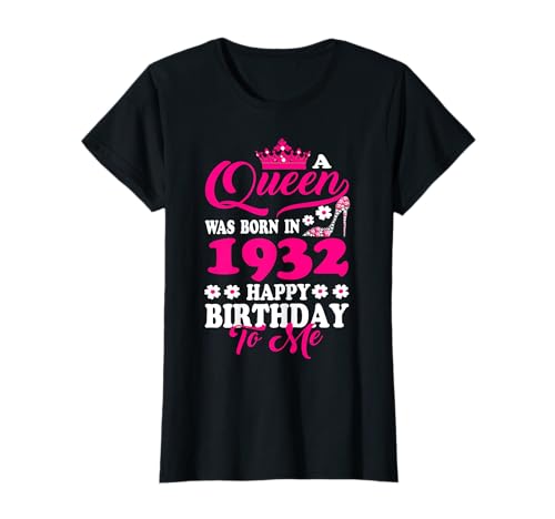 Consigue ahora Fiesta cumpleaños 1932 nació una reina Camiseta Top Cumpleaños Precio 2024 | regaloscumple.com