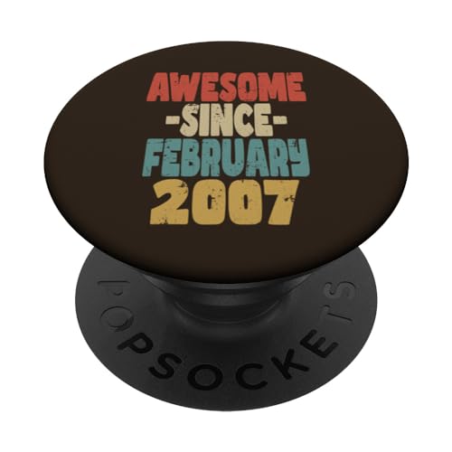 Consigue Navidad ahora 2007 cumpleaños vintage retro impresionante desde febrero 2007 PopSockets PopGrip Intercambiable Top Precio 2024 | regaloscumple.com