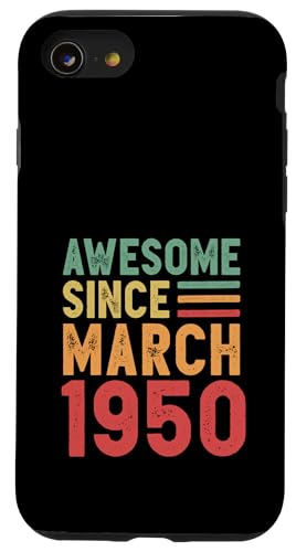 Comprar Carcasa para iPhone SE (2020) / 7 / 8 Impresionante regalo Promoción 80 cumpleaños desde marzo 1950 Top Precio 2025 | regaloscumple.com