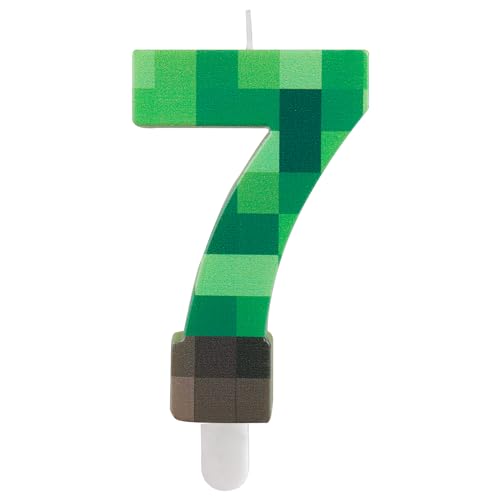 Oferta Yiran Velas 7 Pixel Number velas Pixel niños niñas, fiesta de