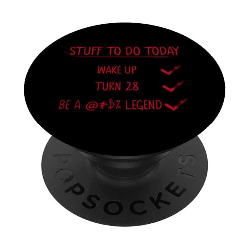 Comprar Citas divertidas BlackFriday cumpleaños y bromas 28 cumpleaños PopSockets PopGrip Intercambiable Top Precio 2025 | regaloscumple.com