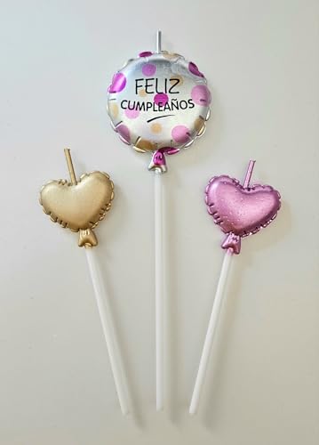 Comprar Velas Decoracion Cumpleaños con Forma Promoción Corazón Decoracion Cumpleaños 3x Velas De Tarta De Cumpleaños Happy Birthday Velas Cumpleaños originales Vela Feliz Cumpleaños (3 CORAZONES TRICOLOR) Ofertas 2024 | regaloscumple.com