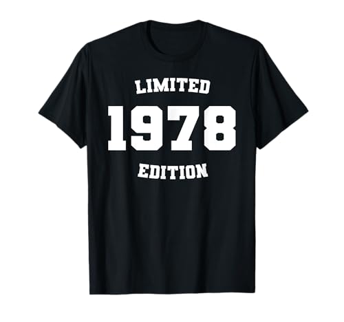 Comprar Cumpleaños retro vintage Regalos fabricado en 1978 edición limitada Camiseta Rebajas 2024 | regaloscumple.com