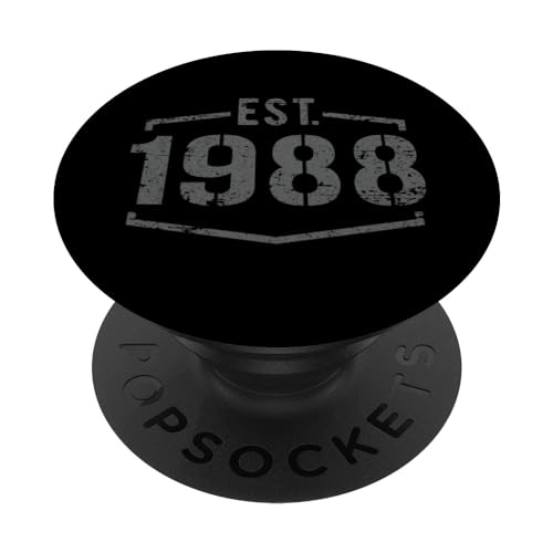 Comprar Diseño cumpleaños 1988 estilo vintage establecido en 1988 PopSockets PopGrip Intercambiable BlackFriday Top Precio 2024 | regaloscumple.com