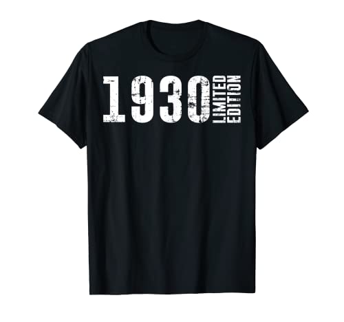 Consigue ahora Ideas para regalar Edición limitada 1930 y cumpleaños 93 Camiseta Rebajas 2025 | regaloscumple.com