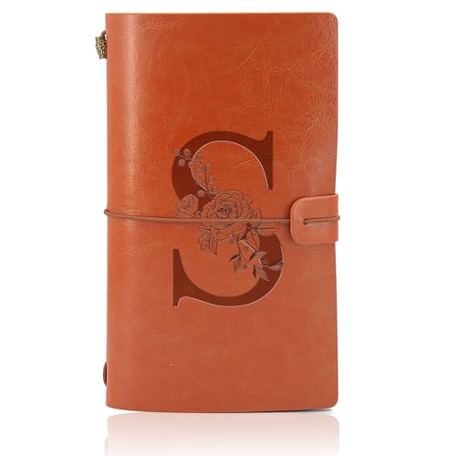 Comprar Diario Viaje con inicial Cuaderno Cuero Cuaderno Recargable Bloc Notas Diario Personal para Catálogo Hija Niña Mujeres Amigas Profesores San Valentín Cumpleaños Graduación Día la Madre(S) Rebajas 2024 | regaloscumple.com