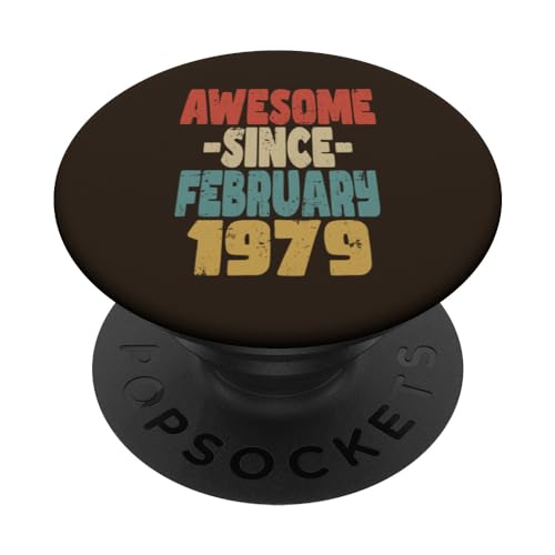 Comprar 1979 cumpleaños vintage retro impresionante Regalos desde febrero 1979 PopSockets PopGrip Intercambiable Rebajas 2024 | regaloscumple.com