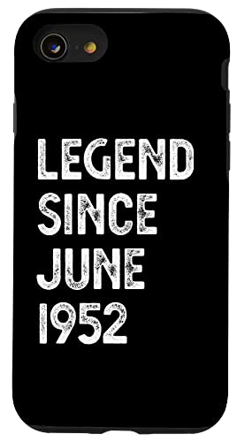 Comprar Carcasa para iPhone SE (2020) BlackFriday / 7 / 8 Leyenda desde junio 1952 72 cumpleaños Hombres Mujeres Ofertas 2024 | regaloscumple.com