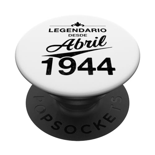 Consigue ahora 80 cumpleaños Nacido en Abril 1944 Ideas para regalar Vintage 80 años PopSockets PopGrip Intercambiable Rebajas 2024 | regaloscumple.com
