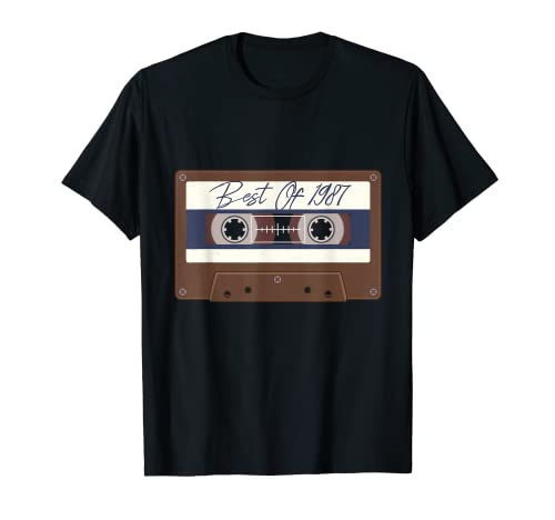 Comprar Cassette Tape T-Shirt 1987 Regalo Promoción cumpleaños Camiseta Rebajas 2024 | regaloscumple.com