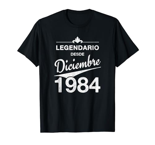 Comprar 40 cumpleaños Nacido en Diciembre Promoción 1984 Vintage 40 años Camiseta Rebajas 2024 | regaloscumple.com