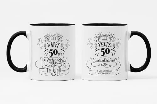 Comprar Taza cumpleaños original y BlackFriday divertida.Taza desayuno.Regalo cumpleaños. (50) Top Precio 2024 | regaloscumple.com