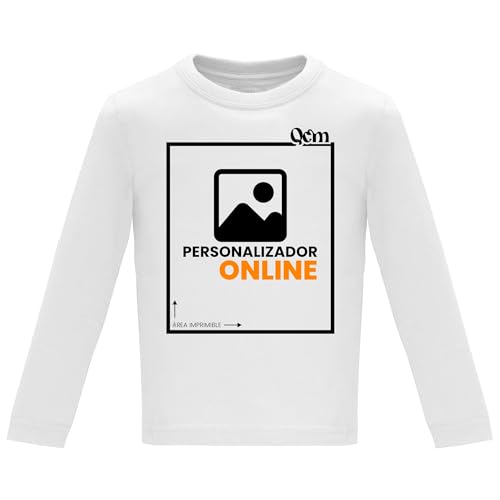 Consigue ahora Camiseta bebé Manga Larga Personalizado 100% Ideas para regalar algodón/Regalo recién Nacido… Top Precio 2024 | regaloscumple.com