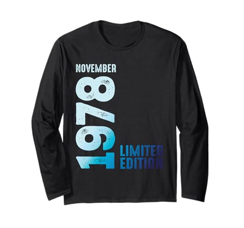 Consigue ahora Edición BlackFriday Limitada Noviembre 1978 Manga Larga Top Precio 2024 | regaloscumple.com