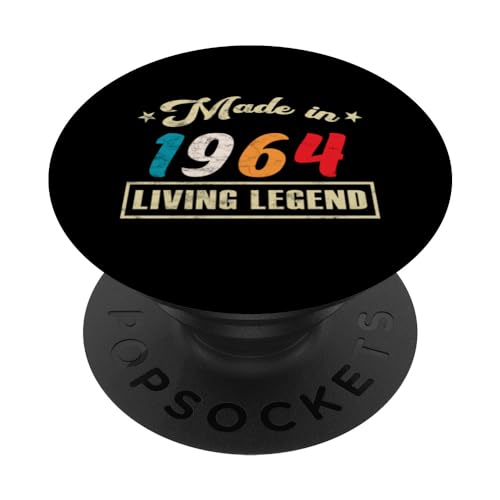 Comprar Hecho En 1964 Edición Limitada De Cumpleaños Vintage Ideas para regalar PopSockets PopGrip Intercambiable Top Precio 2025 | regaloscumple.com