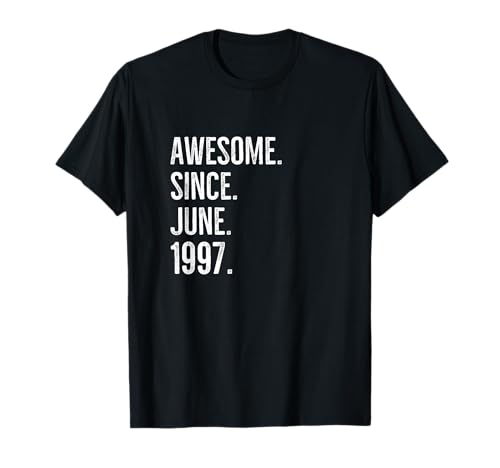 Comprar Impresionante idea cumpleaños edad desde junio 1997 Cumpleaños Camiseta Top Precio 2024 | regaloscumple.com