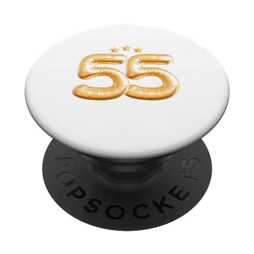 Comprar 55 Años Cumpleaños Número Cincuenta Y Cinco Globo 55 Regalos PopSockets PopGrip Intercambiable Ofertas 2025 | regaloscumple.com