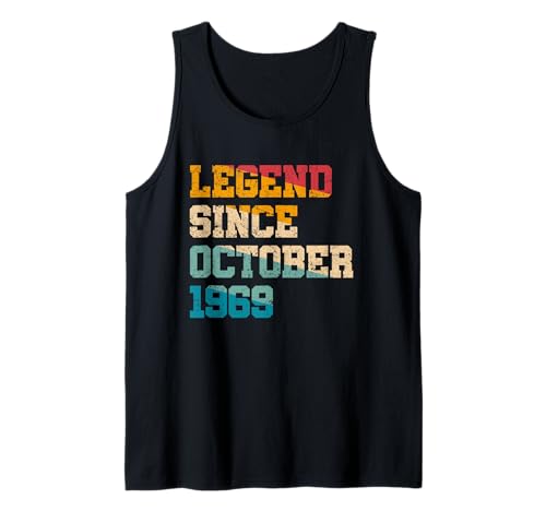 Comprar Leyenda regalos Cumpleaños 55 años desde octubre 1969 55 cumpleaños Camiseta sin Mangas Ofertas 2024 | regaloscumple.com