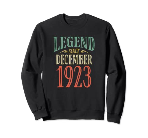 Comprar Leyenda desde diciembre Navidad 1923 Diseño cumpleaños Sudadera Top Precio 2024 | regaloscumple.com