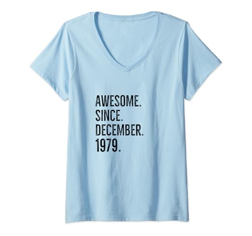 Consigue ahora Mujer Impresionante idea cumpleaños Promoción edad desde diciembre 1978 Camiseta Cuello V Ofertas 2024 | regaloscumple.com