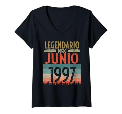 Comprar Junio 1997 Vintage - 27 Años Regalo Cumpleaños Hombre Camiseta Cuello Promoción V Top Precio 2024 | regaloscumple.com