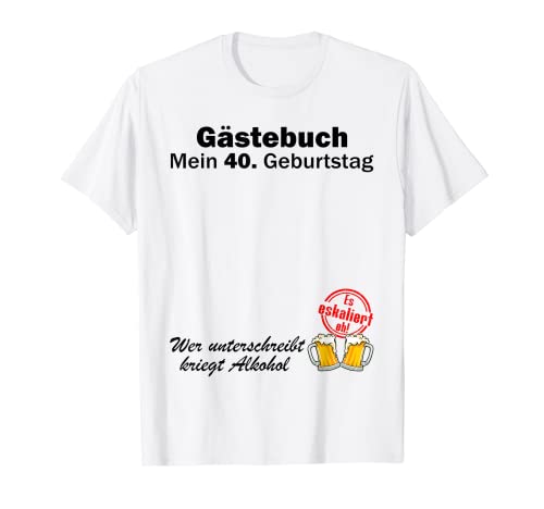 Oferta Libro 40 recuerdo Camiseta