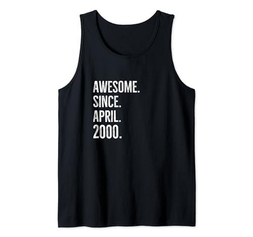 Comprar Impresionante desde abril Ideas para regalar 2000 Edad Cumpleaños Idea Camiseta sin Mangas Rebajas 2024 | regaloscumple.com
