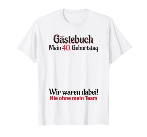 Oferta 40 lista hombre libro 40 Camiseta