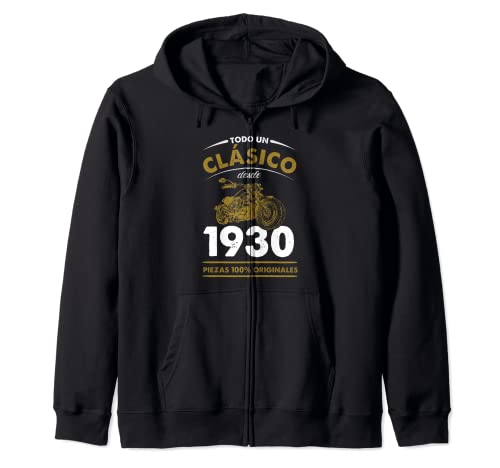 Consigue ahora 93 Años Cumpleaños Moto Catálogo Biker Hombre Motero Nacido En 1930 Sudadera con Capucha Top Precio 2024 | regaloscumple.com