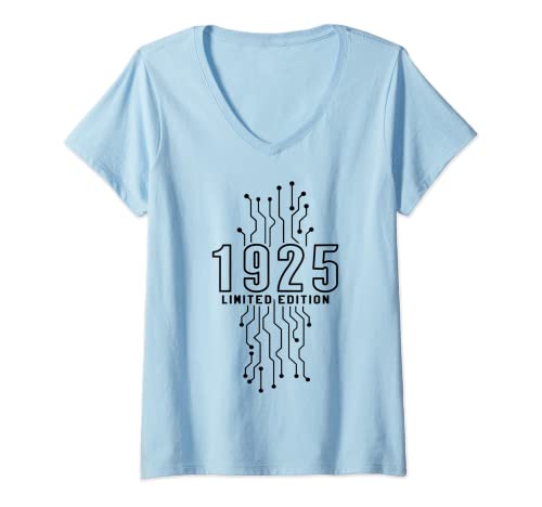 Comprar Mujer Cumpleaños 1925 Edición limitada Regalo Cumpleaños Usado Gaming Vintage Camiseta Cuello V Ofertas 2025 | regaloscumple.com