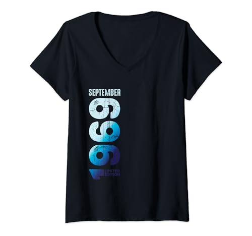 Comprar Mujer Septiembre 1969 Edición Limitada Año 1969 Retro 1969 Vintage Camiseta Catálogo Cuello V Ofertas 2024 | regaloscumple.com
