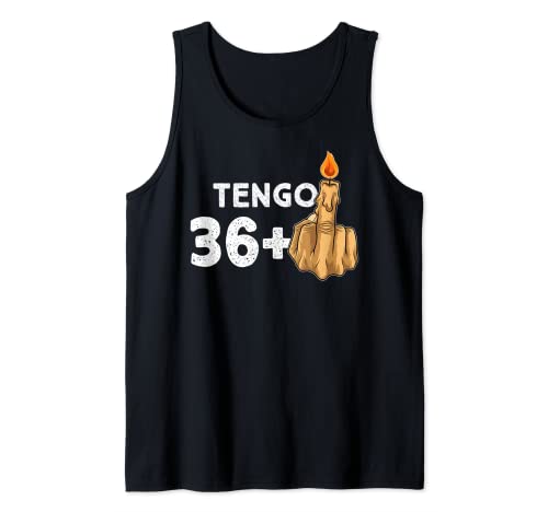Comprar 36+1 Dedo Medio Vela De Cumpleaños Para Ideas para regalar El 37º Cumpleaños Camiseta sin Mangas Rebajas 2025 | regaloscumple.com