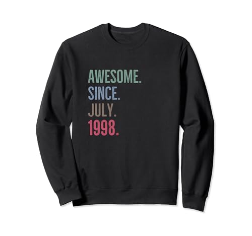 Comprar Impresionante idea cumpleaños Navidad edad desde julio 1998 Sudadera Ofertas 2024 | regaloscumple.com