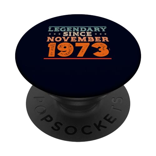Comprar Legendario desde noviembre 1973 Retro Vintage Fiesta Catálogo cumpleaños PopSockets PopGrip Intercambiable Rebajas 2023 | regaloscumple.com