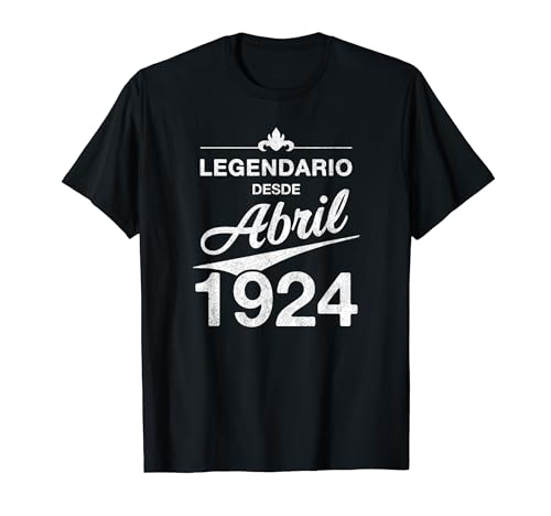 Comprar 100 cumpleaños Nacido en Abril Regalos 1924 Vintage 100 años Camiseta Top Precio 2024 | regaloscumple.com