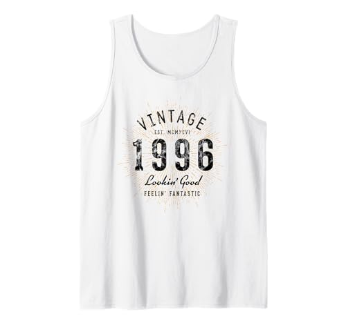 Comprar Cumpleaños Vintage Regalos 1996 Retro Camiseta sin Mangas Top Precio 2024 | regaloscumple.com