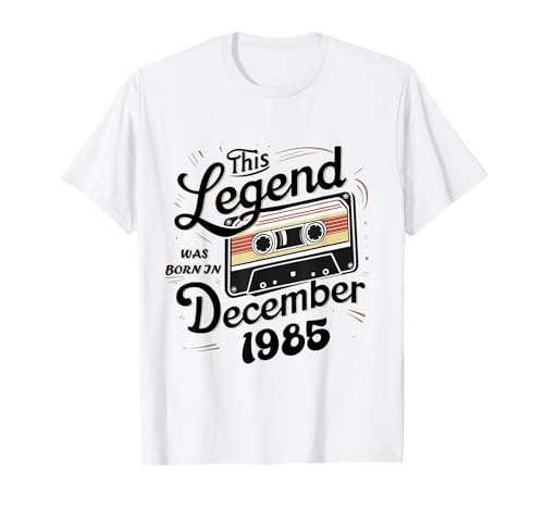 Consigue ahora Esta leyenda nació en Cumpleaños diciembre 1985 cumpleaños hombre impresionante Camiseta Rebajas 2025 | regaloscumple.com