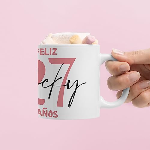 Comprar ahora PROMO SHOP Tazas Personalizadas · Ideales para Regalar en Cumpleaños y sorprender a cualquier persona (Diseño Nombre + Años)
