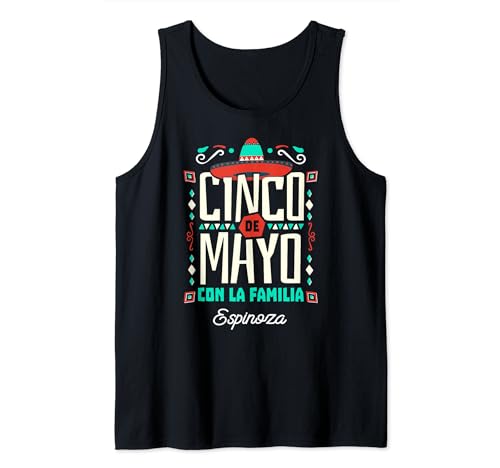 Consigue ahora Regalo celebración del Cinco Mayo Familia Regalos Espinosa Camiseta sin Mangas Ofertas 2024 | regaloscumple.com