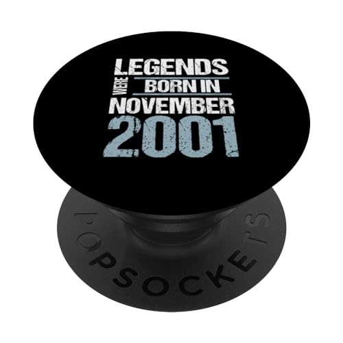 Consigue ahora Las leyendas nacieron Regalos en noviembre 2001 Cumpleaños PopSockets PopGrip Intercambiable Ofertas 2023 | regaloscumple.com