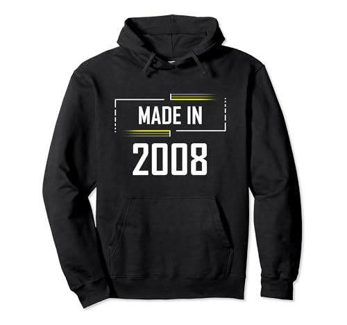 Consigue ahora Made In 2008 - Camiseta cumpleaños para cumpleaños Regalos 2008 Sudadera con Capucha Rebajas 2024 | regaloscumple.com