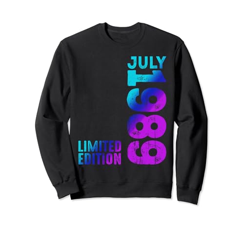 Consigue ahora Impresionante julio 1989 desde 1989 Vintage 1989 Promoción Retro 1989 Sudadera Top Precio 2024 | regaloscumple.com