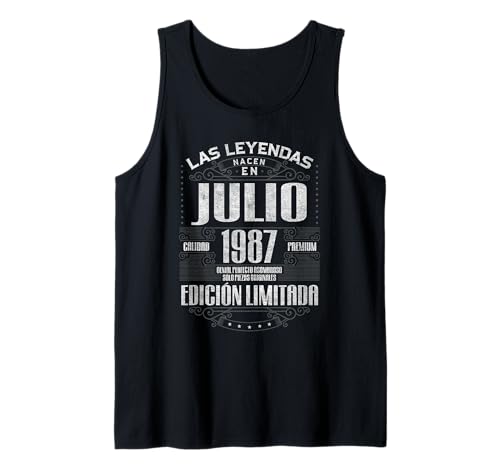 Consigue Navidad ahora Las Leyendas Nacen En Julio 1987 37 Años Cumpleaños Camiseta sin Mangas Ofertas 2024 | regaloscumple.com