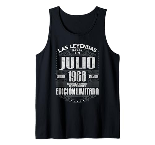 Consigue ahora Las Leyendas Nacen Regalos En Julio 1968 56 Años Cumpleaños Camiseta sin Mangas Top Precio 2024 | regaloscumple.com